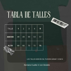 Remera Cuello V con Bolsillo $6,000 - comprar online