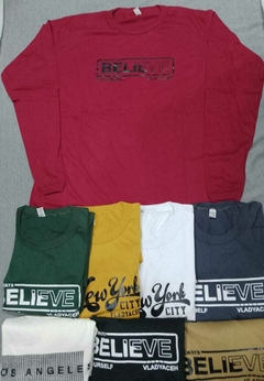 Remera Manga Larga Talle Especial $8,000