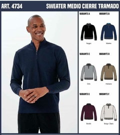 Sweater Importado Medio Cierre $17,000