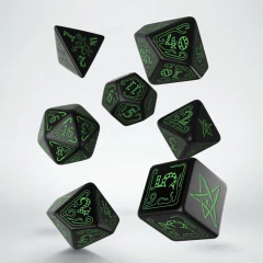 Kit de Dados: Call of Cthulhu - Black & Green (Q Workshop)