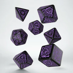 Kit de Dados: Call of Cthulhu - Horror on the Orient Express - Black & Purple (Q Workshop)