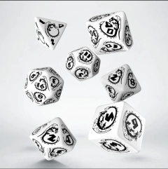 Kit de Dados: Dragons - White & Black (Q Workshop)