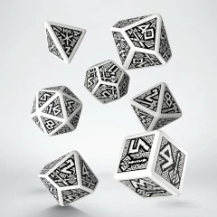 Kit de Dados: Dwarven - White & Black (Q Workshop)
