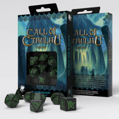 Kit de Dados: Call of Cthulhu - Black & Green (Q Workshop) - comprar online