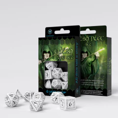 Kit de Dados: Elvish - White & Black (Q Workshop) - comprar online