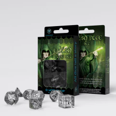 Kit de Dados: Elvish - Translucent & Black (Q Workshop) - comprar online