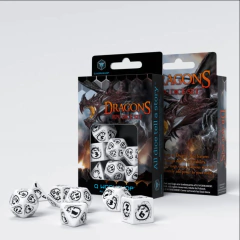 Kit de Dados: Dragons - White & Black (Q Workshop) - comprar online