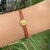Imagem do Pulseira em Couro de São Bento Mini Dourado