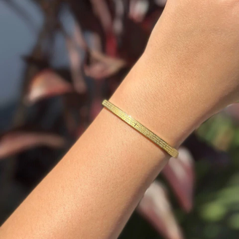 Bracelete Pai Nosso Aço inox - comprar online