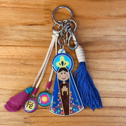 Chaveiro Colorido - Nossa Senhora Aparecida - comprar online