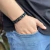 Pulseira Masculina Livrai-me do Mal Amém Couro - comprar online