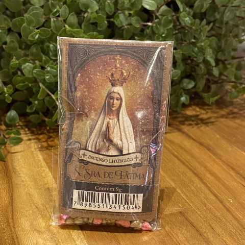 Incenso Nossa Senhora de Fátima 9g - comprar online