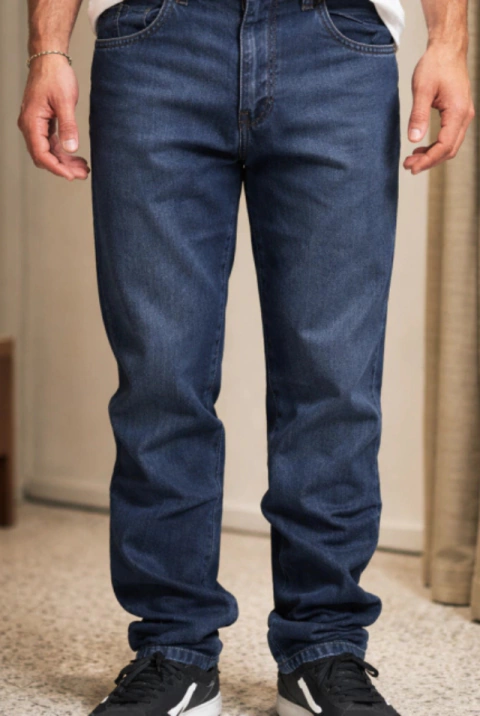 Jean Taverniti Clásico Recto Rígido Azul para Hombre Art. 1800640