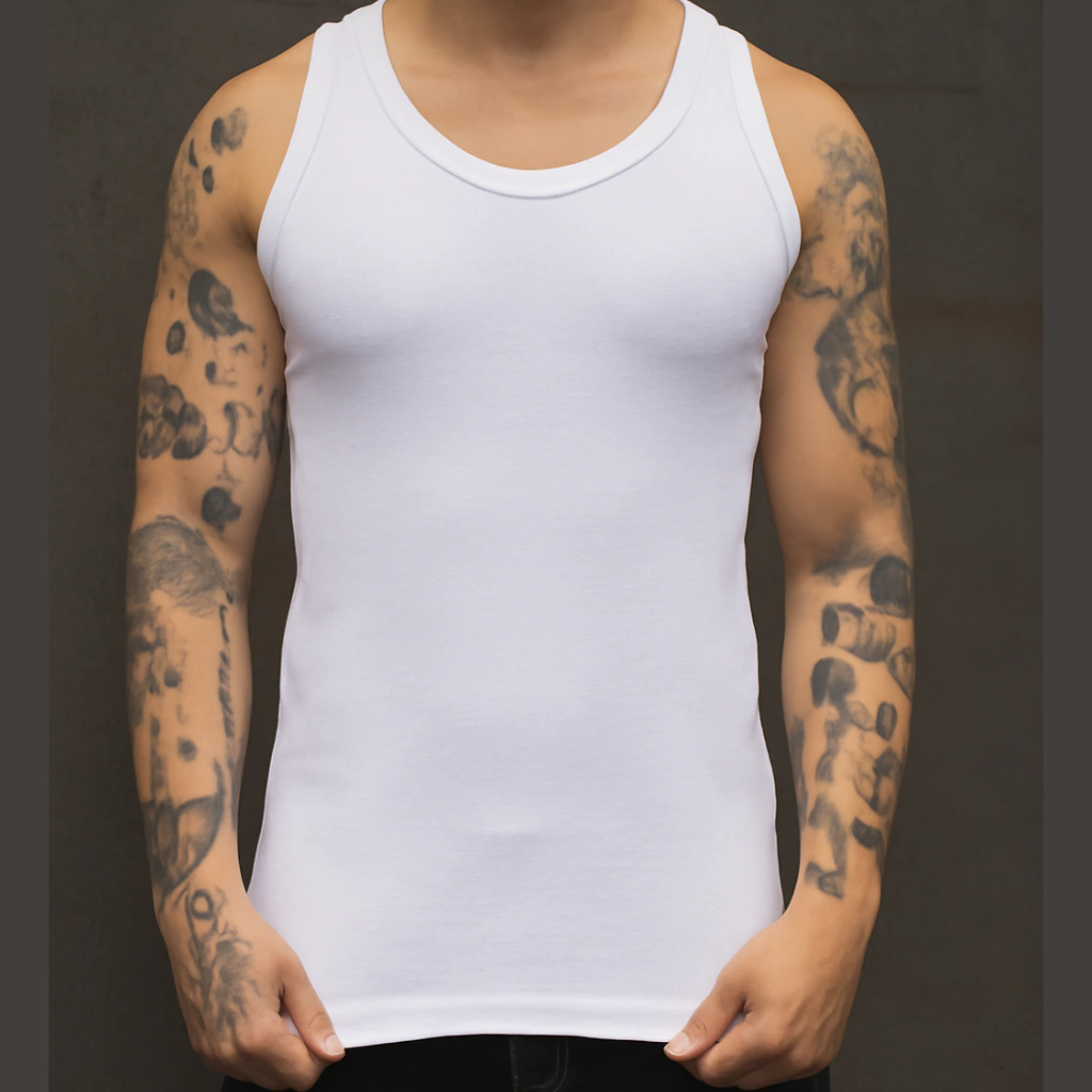 Regata Canelada Branca