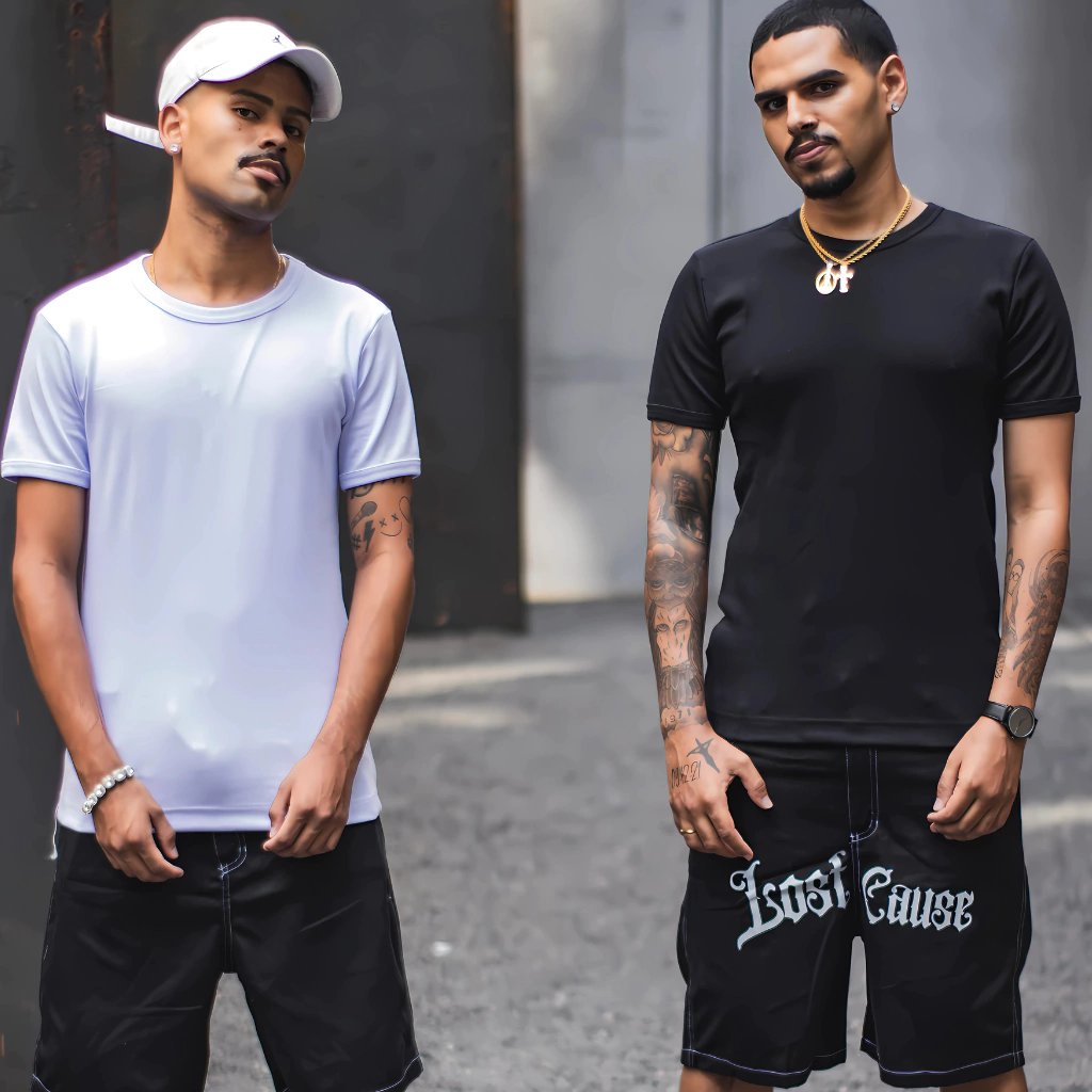 Combo Duas Camisetas Caneladas