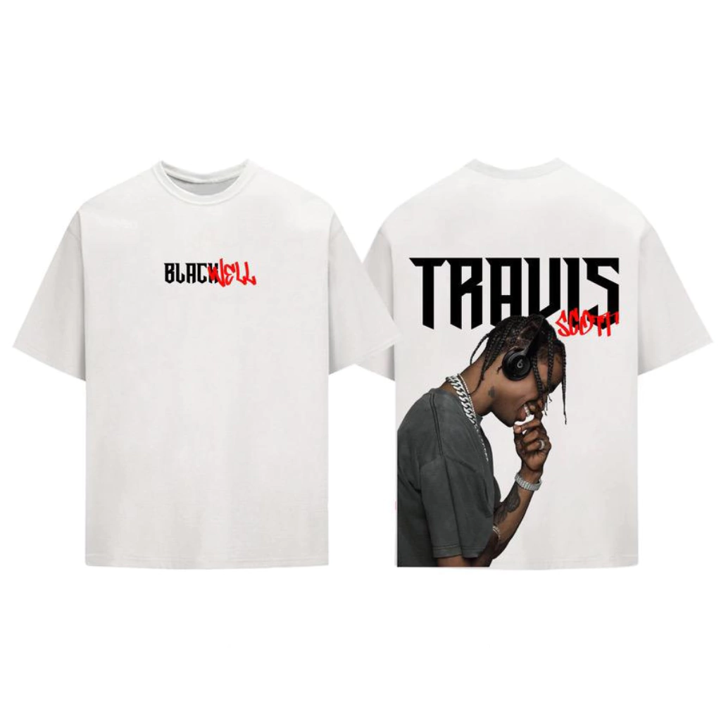 Camiseta Oversized Premium Travis Scott