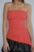 Top Minimal Asimétrico Rojo - comprar online