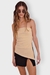 Top Minimal Asimétrico Nude - comprar online
