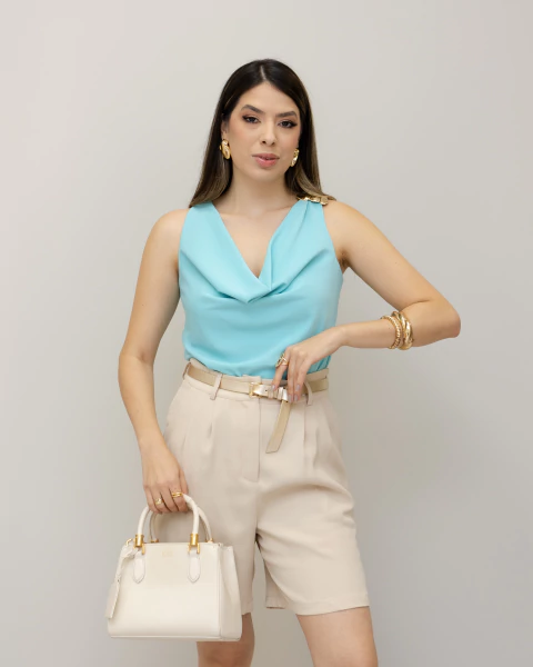 BLUSA GOLA BOBA EM CREPE