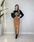SAIA MIDI EM LINHO COM FENDA - loja online