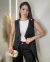 CONJUNTO ALFAIATARIA COM BLUSA ASSIMÉTRICA ANA na internet