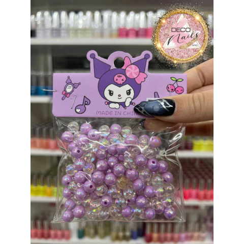 Kit de cuencas para armar pulsera morada