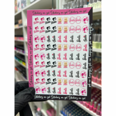 sticker en gel Barbie