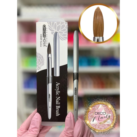 pincel kolinsky cherimoya premium Brush plateado #8