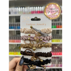Set de colitas/ ligas para el pelo x5 city girl