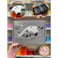 lentes con lupa y luces led cherimoya