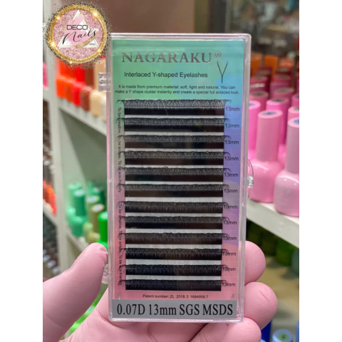 pestañas tecnológicas Nagaraku 0.07D 13mm 2D