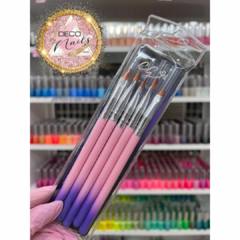Set de Pinceles lengua de gato City Girl x5