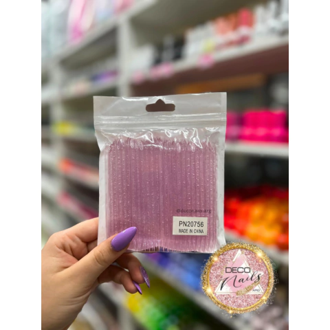 palitos naranjo acrilicos 50unid