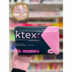 compresas ktex x50 (varios colores)