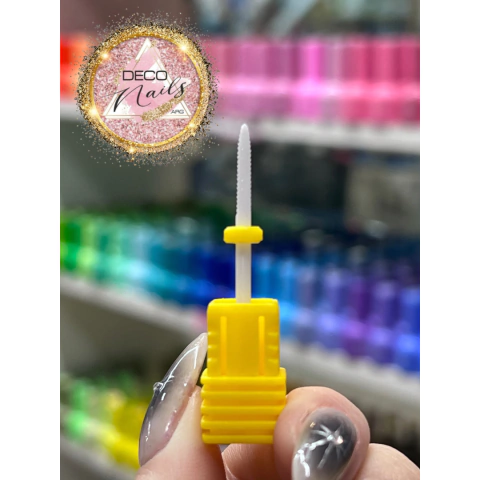 Fresa cerámica fina amarilla