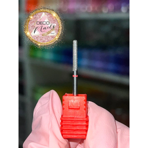 Fresa de carburo roja fina