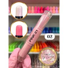 Iluminador y rubor en barra, 2 en 1 pink 21 #02