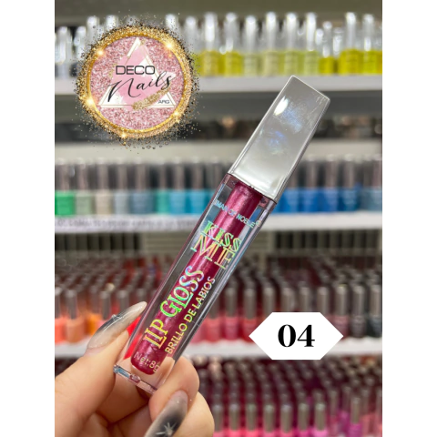 Labial/ lip gloss con brillo #04