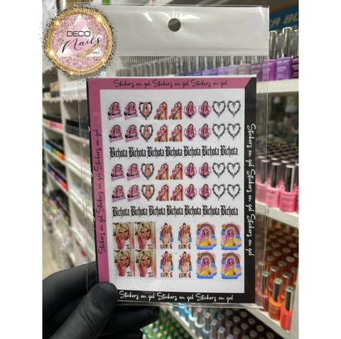 sticker en gel karol g #01