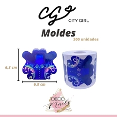 Moldes Azules City Girl 50unid - comprar online