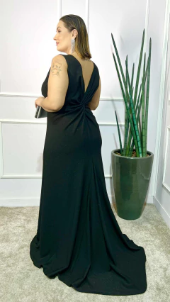 Vestido em malha lurex Bruna Preto Plus na internet