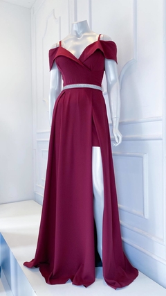 Vestido em Crepe Monique Marsala + Cinto Strass na internet