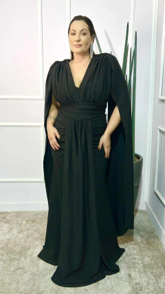 Vestido em malha lurex Allure Preto Plus (Capas removíveis) - comprar online