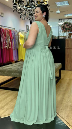 Vestido em Tule Angelina Verde Menta Plus (Capa Removivel) na internet