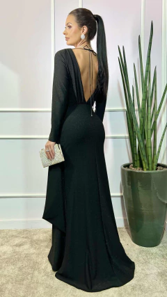 Vestido em Malha Lurex Donna Preto na internet