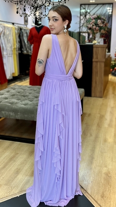 Vestido em Microtule Iris Lilás (Capa Removível) - comprar online