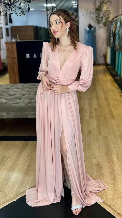 Vestido em Jersey Greta Nude (Faixa Cintura removível)