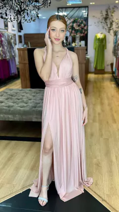 Vestido em Jersey Manu Nude (Multiformas)
