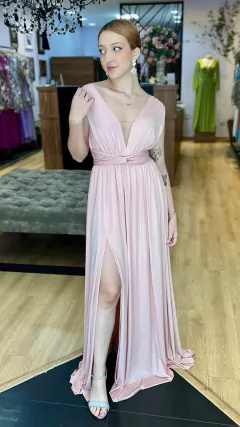 Vestido em Jersey Manu Nude (Multiformas)
