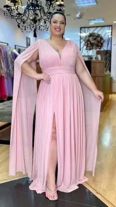 Vestido em Tule Angelina Rose Plus (Capa e Faixa Cintura Removivel) na internet